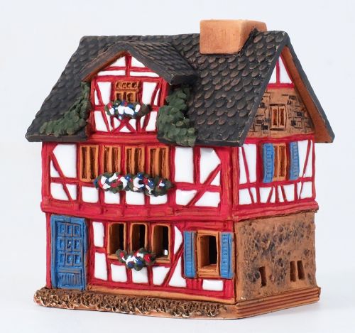 Incense Burners Historic Houses in Lauterbach Street S19 Set