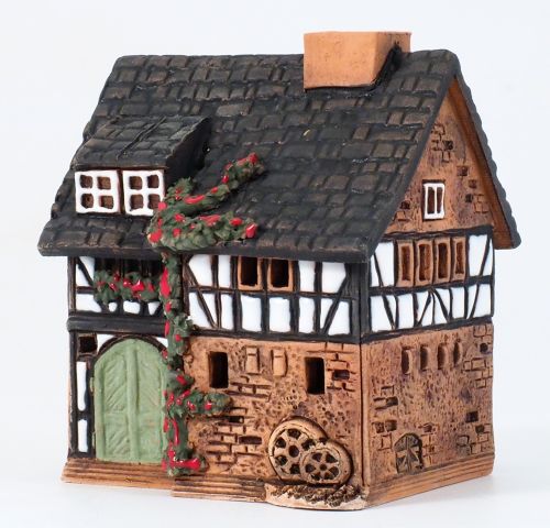 Incense Burners Historic Houses in Lauterbach Street S19 Set