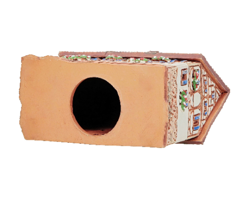 Ceramic Cone Incense Holder | Room Decoration | Collectible miniature of the original Timbered House in Esslingen, Germany | R374 © Midene