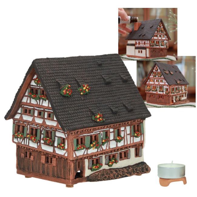 CASA DI CAMPAGNA kit miniatura legno da costruire - Stencil store