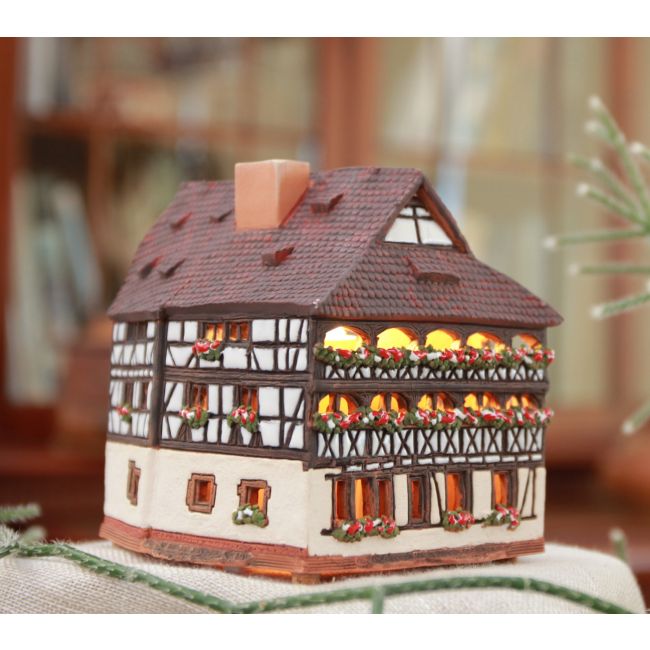 フランス Michel Dupuy 陶製ミニチュアハウス　No.217 フランス Michel Dupuy 陶製ミニチュアハウス No.217 Ceramic Model of