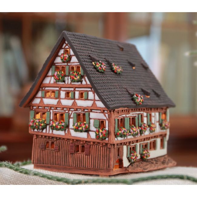 Unique Handmade Ceramic Cone Incense Burner Miniature Copy of The