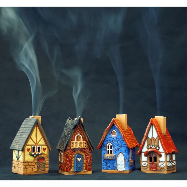 R501-504 set of the houses from Fantasy collection (Incense burners)