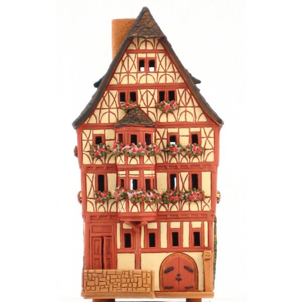 Collectible miniature of B\u00fchlhof Schonwald in Baden-W\u00fcrttemberg E208 \u2122 Midene Ceramic Tealight Candle Holder Room Decoration