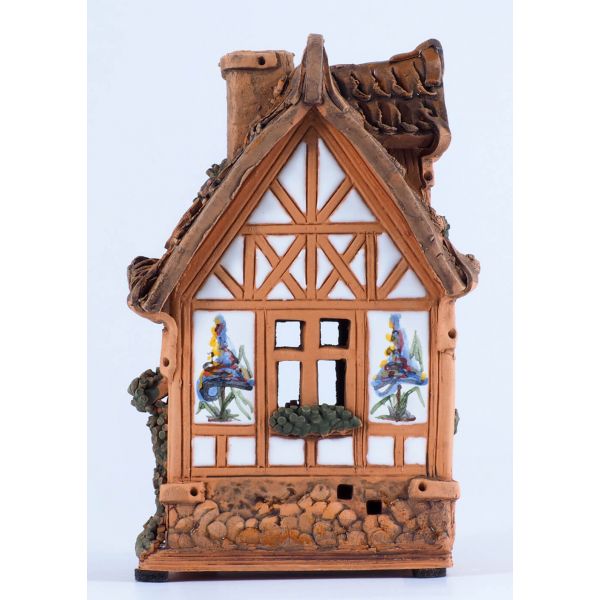 2pcs Handmade by Midene Ceramic miniatures Fantasy series Houses Mini size