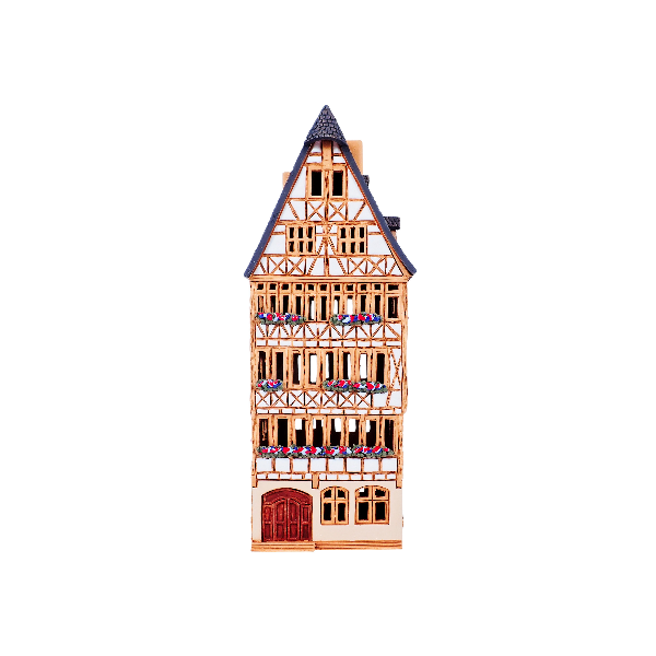 Ceramic Tealight Holder Collectible Miniature Tower in Frankfurt 27 cm 