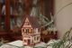 Midene ceramic house Tea light Candle Holder Historic house miniature Winstub, Riquewihr en Alsace.