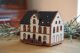 Handcrafted Ceramic Old Town Hall Tealight Holder: Wiesbaden Aroma Light House