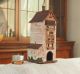 Handcrafted Ceramic Dolder Tower Tealight Holder - Alsace France Miniature