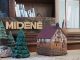 Handcrafted Ceramic Town Hall Tealight Holder: Homberg Germany Miniature