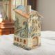 Midene Ceramic House Tea light Candle Holder Room Decor Handmade Miniature House of Music B364 tiny house mini house Handmade Hand painted