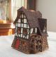 Midene Ceramic House Tea light Candle Holder Room Decor Handmade miniature house Water Mill Fantasy House Collection B367 tiny house
