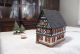 Handcrafted Ceramic Tealight Holder: Miniature German House Aroma Light