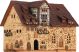 Ceramic Tealight Candle Holder | Room Decoration | Collectible miniature of Spitalhof House in Reutlingen, Germany | C358AR* Midene