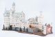 Midene Ceramic Tealight Candle Holder Room Decor Collectible miniature of Neuschwanstein castle southwest Bavaria Germany, Full set
