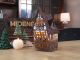Midene Ceramic house Tealight Holder Home decor Collectible miniature fairy house D203