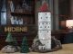 Handcrafted Ceramic Tower Tealight Holder: Miniature Lighthouse Decor