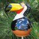 Midene Ceramic Garden Decoration Toucan Bird Garden Stake Keramik Gartenkugel Gartendeko Tukan
