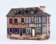 house tea light holder Cafe du Coiffeur in France, 13 cm  B349AR