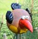 Garden Decoration Colorful Bird | GKW35 | Midene Handmade Ceramic lawn stake | Garden animal Frostproof Hand painted Garden Ball