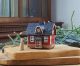 Handcrafted Ceramic Priest House Incense Holder: Finnish Miniature Collectible
