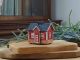 Ceramic Miniature House Incense Burner: Collectible Clay Cottage Decor