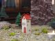 Handcrafted Ceramic Hanging Miniature House - Suspended by Thread for Christmas Tree