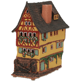 Details about   Ceramic house tea light holder Town hall Bamberg Germany 21cm Midene hand made 