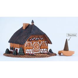 Ceramic Cone Incense Holder Collectible Replica of Historic House in Lauterbach 
