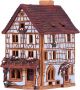House in Kaysersberg, Alsace France ceramic candle holder