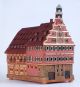 Ceramic Tealight Candle Holder | Room Decoration | Collectible miniature of Old Town Hall in Esslingen, Germany | C269N* © Midene