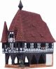 Ceramic Tealight Candle Holder | Room Decoration | Collectible miniature of Town Hall in Michelstadt, Germany | C206N* © Midene