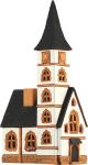 Ceramic Tealight Candle Holder | Room Decoration | Collectible miniature of Old Church, Europe | C207AR* © Midene