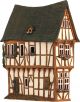 Ceramic Tealight Candle Holder | Room Decoration | Collectible miniature of Old House in Bernkastel-Kues, Germany | C243AR* © Midene
