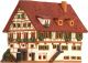 Ceramic Tealight Candle Holder | Room Decoration | Collectible miniature of Old House in Bibrerach, Germany | C245AR* © Midene
