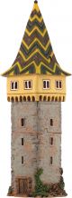 Ceramic Tealight Candle Holder | Room Decoration | Collectible miniature of Historical Mangtum Tower in Lindau, Germany | C258N © Midene