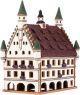 Ceramic Tealight Candle Holder | Room Decoration | Collectible miniature of Old Towm Hall in Biberach, Germany | C275N* © Midene