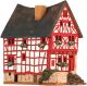 Ceramic Tealight Candle Holder | Room Decoration | Collectible miniature of Old Fachwerhouse in Limburg, Germany | C281AR* © Midene