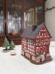 Ceramic Tealight Candle Holder | Room Decoration | Collectible miniature of Old Fachwerhouse in Limburg, Germany | C281AR* © Midene
