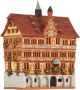 Ceramic Tealight Candle Holder | Room Decoration | Collectible miniature of Old Town Hall in Tübingen, Germany | C283N © Midene