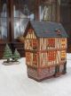 Ceramic Tealight Candle Holder | Room Decoration | Collectible miniature of Historical Old House in Rouen, France | C295AR* © Midene