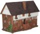 Ceramic Tealight Candle Holder | Room Decoration | Collectible miniature of Old House in Aberconvy, UK | C332AR* Midene