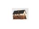 Ceramic Tealight Candle Holder | Room Decoration | Collectible miniature of Old House in Aberconvy, UK | C332AR* Midene