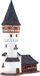 Ceramic Tealight Candle Holder | Room Decoration | Collectible miniature of Bockenheimer Warte Tower in Frankfurt, Germany | C344N © Midene