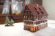 Ceramic Tealight Candle Holder | Room Decoration | Collectible miniature of Timbered House in Esslingen, Germany | C396AR* Midene