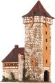 Ceramic Tealight Candle Holder | Room Decoration | Collectible miniature of Tower in Rothenburg, Germany | D256N © Midene