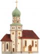 Ceramic Tealight Candle Holder | Room Decoration | Collectible miniature of St. Georg church, Wasserburg, Germany | D264AR* © Midene