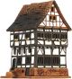 Ceramic Tealight Candle Holder | Room Decoration | Collectible miniature of House from Michelstadt Hessen Germany | D27AR* © Midene