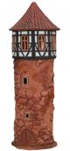 Ceramic Tealight Candle Holder | Room Decoration | Collectible miniature of Light tower, Lauterbach, Germany | D29N © Midene