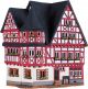 Ceramic Tealight Candle Holder | Room Decoration | Collectible miniature of House in Bacharach, Germany | D323AR* © Midene
